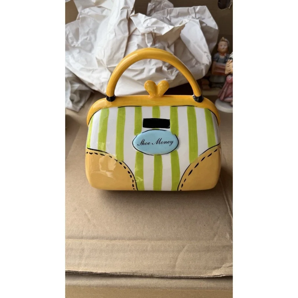 Ceramic Purse Coin Bank 